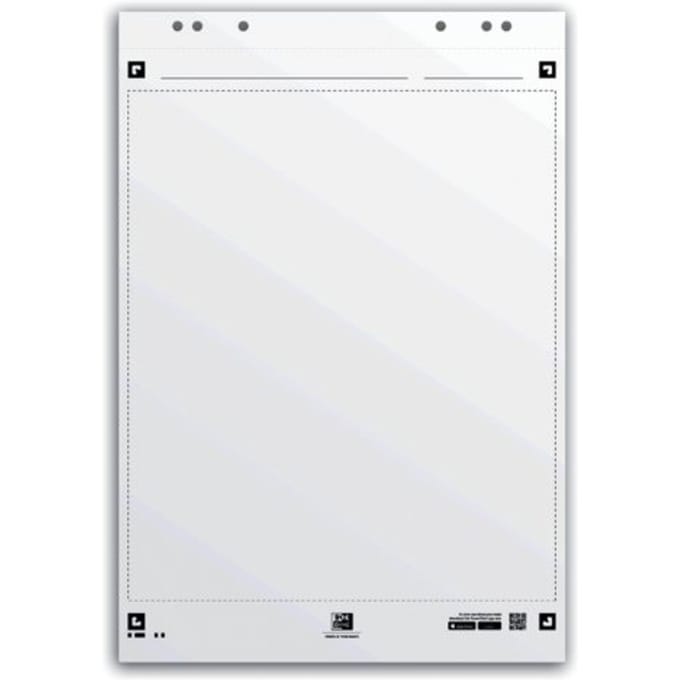 Oxford Smart Chart flipcharblok - 65 x 98 cm - pak met 20 vel - blanco - 1 stuk