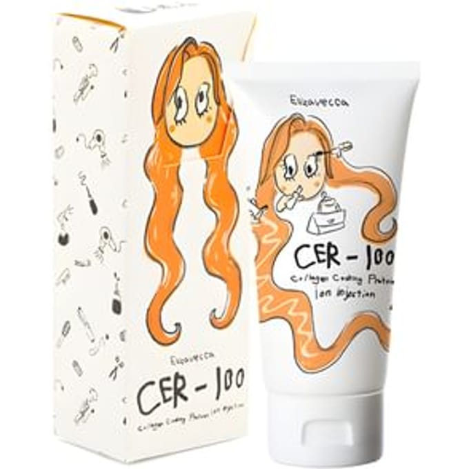 Elizavecca Collageen Ceramide Coating Proteïne Behandeling CER‑100 + Huid Versteviging & Hydratatie + 100 ml white