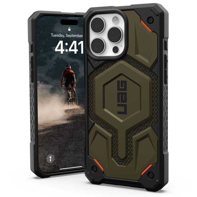 UAG Monarch Pro Backcover voor de Apple iPhone 16 Pro Max - Kevlar Element Green