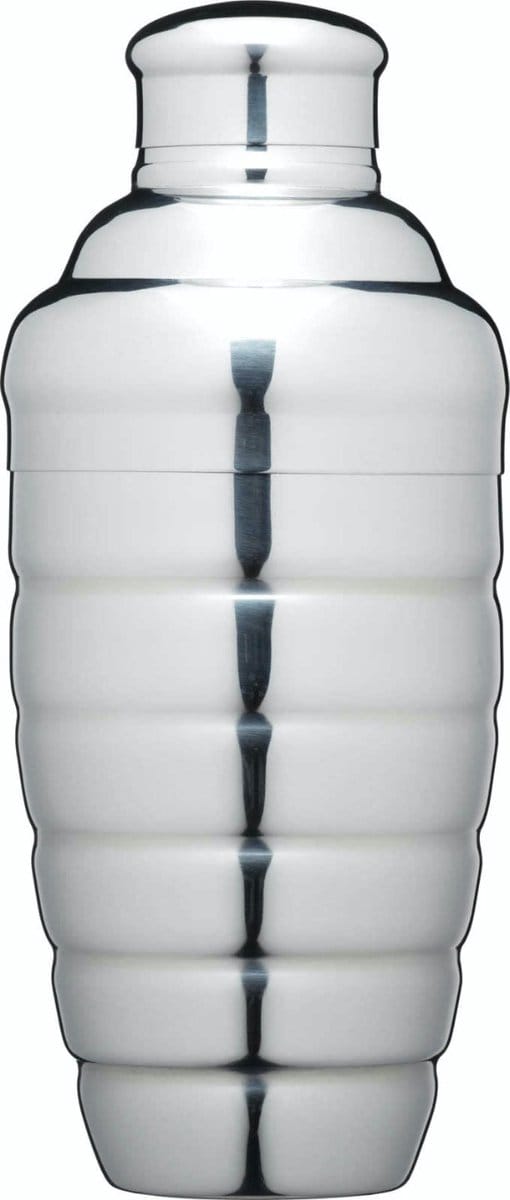 Cocktailshaker, 0.5 L, RVS, Geribbeld - BarCraft