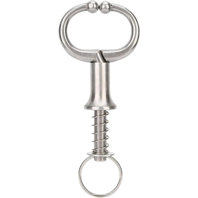 RVS Zelfborgend Type Runderneusring Koe Neusklem Landbouwwerktuig Accessoires gray