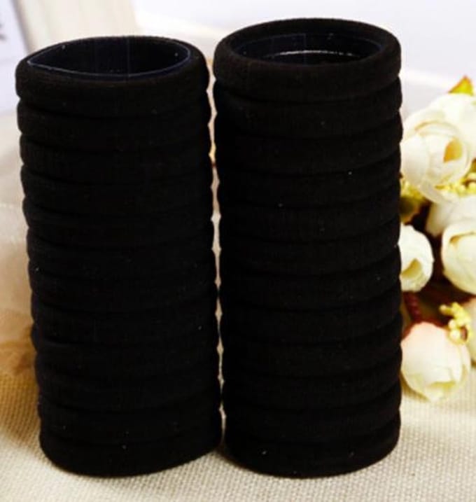 ProductGoods - 50 Haarelastiekjes Zwart | invisibobble