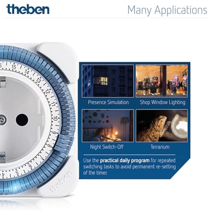Tijdschakelaar Stopcontact 26 Multipack - Analoge Timer met Programma Instellingen - Set van 3 Stuks