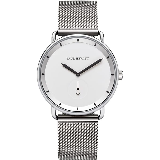 Paul Hewitt PH Breakwater White SS Mesh Strap SS 42mm PH-BW-S-W-4M