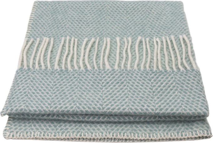 WOOOL Luxury Babydekentje - BEEHIVE (Ocean) - 68x73cm - 100% Lamswol