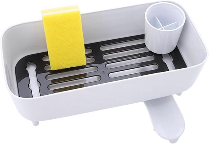 Afdruiprek - Keukenrek - Keuken Organizer - Ruimtebesparend Ontwerp - 39x30.5 cm - Wit