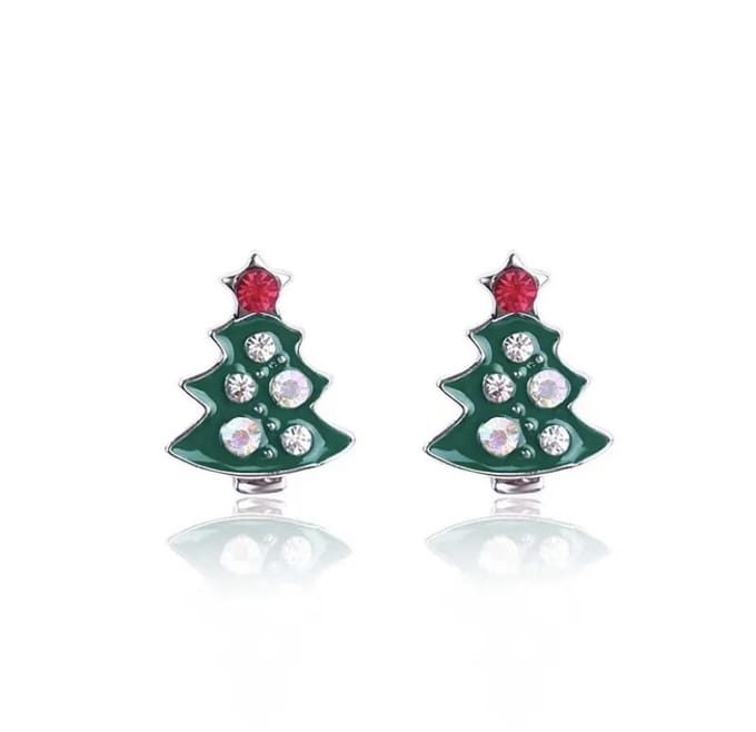 Jomide Oorknoppen Kerstboom - Zilverkleurig