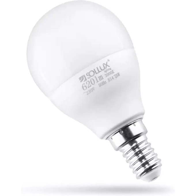 LED-lamp Sollux Lighting E14 3000K 7,5W 620lm