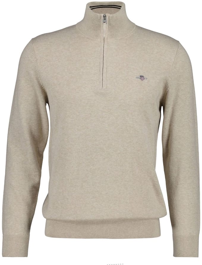 GANT Gebreide trui CLASSIC COTTON HALF ZIP