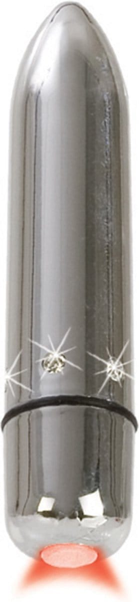 Crystal High Intensity Bullet Silve - Vibrator - Zilver - Ø 20 mm