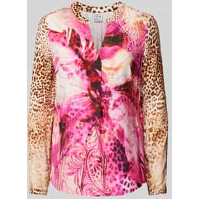 Blouseshirt met V-hals