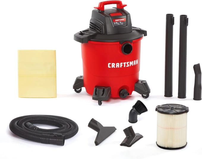 Draagbare multifunctionele stofzuiger met borstel voor stof en accessoires