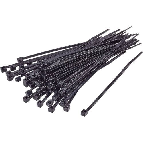 TRU COMPONENTS TC-BT-450-7.6-UVB Kabelbinder 450 mm 7.6 mm Zwart UV-bestendig 100 stuk(s)