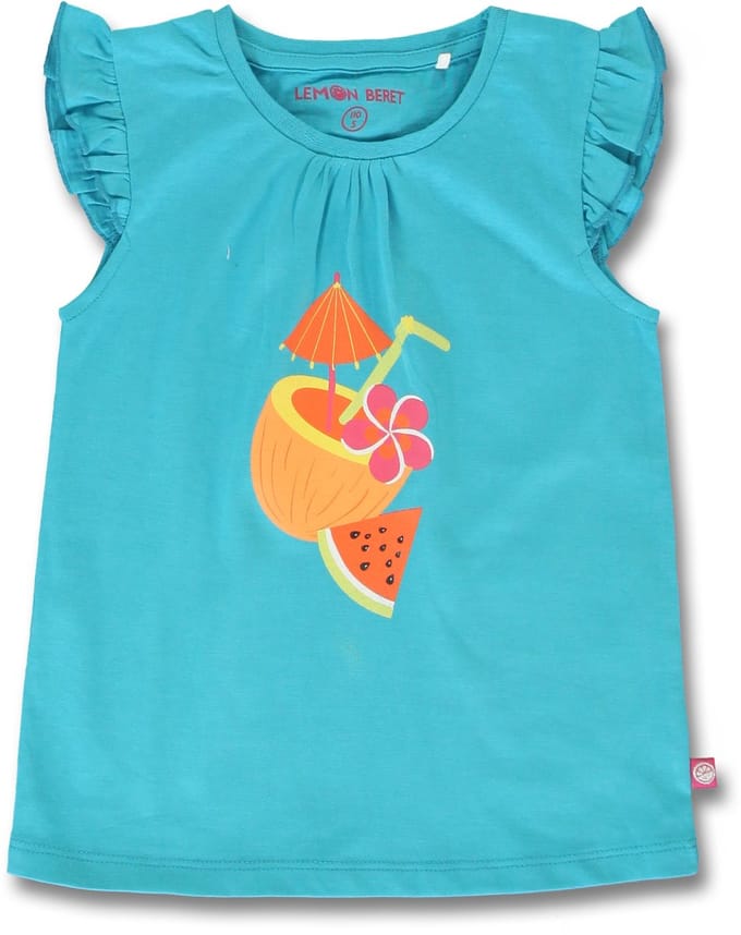 Lemon Beret t-shirt meisjes - blauw - 152832 - maat 98