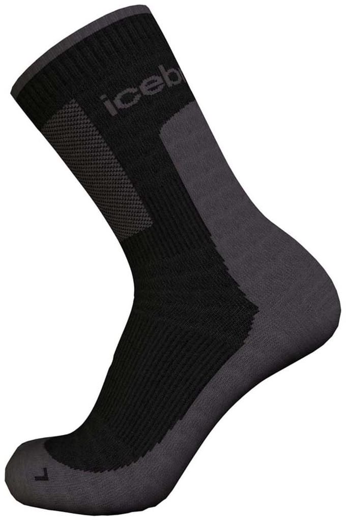 Icebreaker Heren Wandelsokken Medium Cushion Zwart