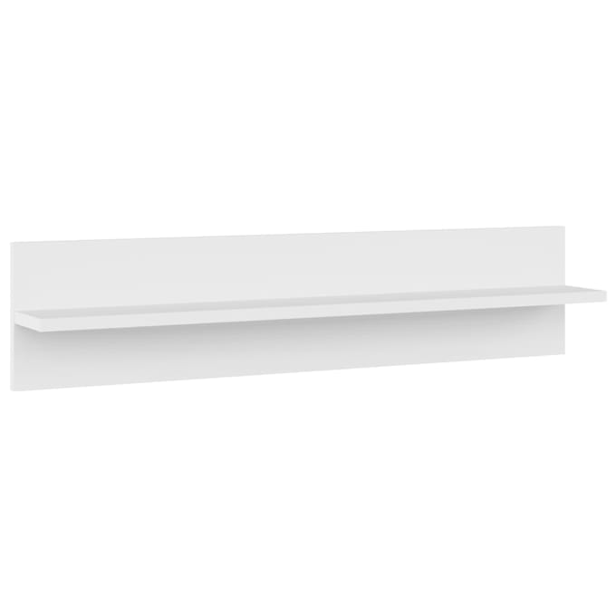 vidaXL - Wandschappen - 2 - st - 80x11,5x18 - cm - bewerkt - hout - wit