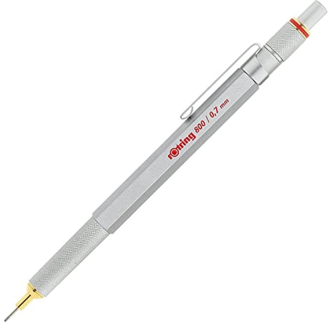 Fijn balpen en vulpotlood 0,7 mm - Zilver