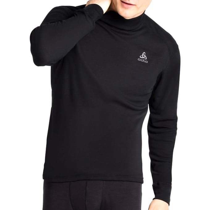 ODLO Active Warm Col Thermoshirt Heren - Zwart - Maat XXL