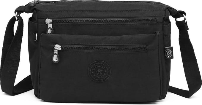 Bagwise® Schoudertas - Dames - 23cm x 27cm - (1238) - Zwart