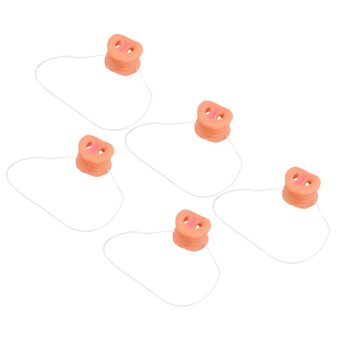 Lot de 5 nez de cochon avec bande élastique pour ajouter de l'authenticité, accessoire de costume mignon pour animal beige