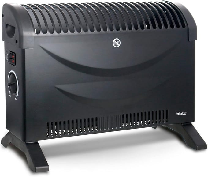 Elektrische Convector - Verwarming Radiator - Ruimte Verwarmen - Instelbare Thermostaat - 46.5 x 20 x 32.8 cm - Wit