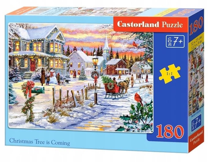 Kerstpuzzel 180 elementen voor kinderen vanaf 7 jaar