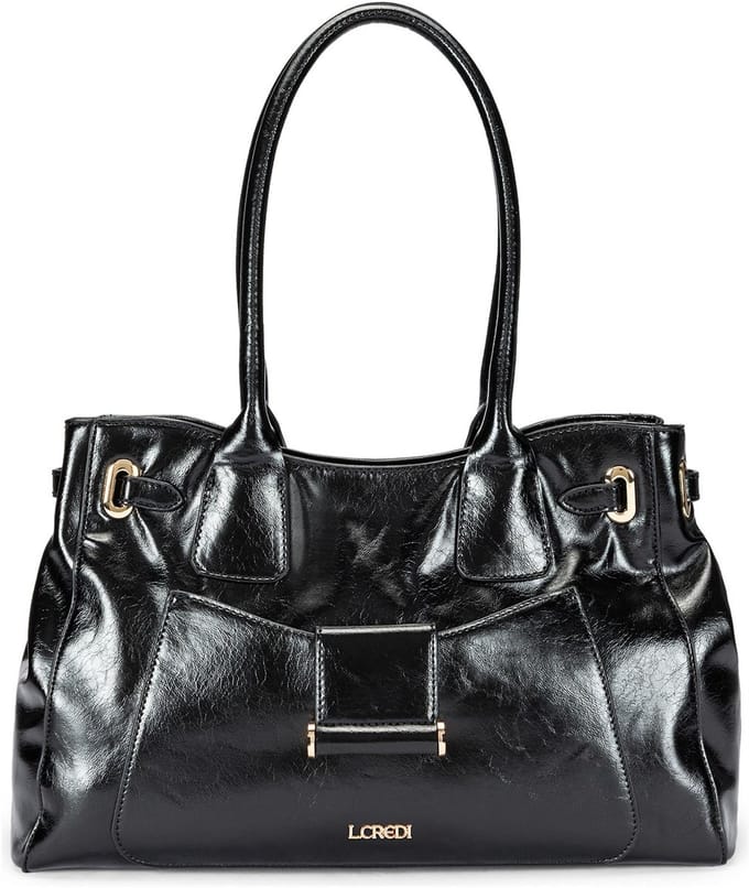 L.CREDI schoudertas Sandri Shoulder Bag Black zwart