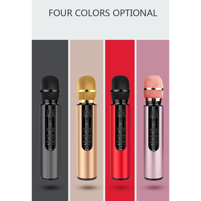 Handheld BT-microfoons Karaoke-microfoon voor kinderen Thuis KTV-speler voor thuisfeesten