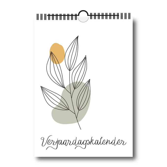 Verjaardagskalender floral