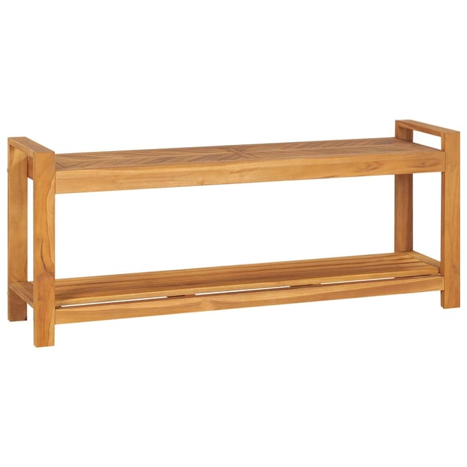 vidaXL - Bankje - 120 - cm - massief - teakhout