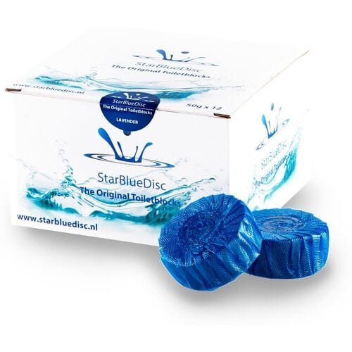 Megabad Profi Collection StarBlueDisc WC cleaning tablet 12 pieces blue for throw-in MBSTBD12B