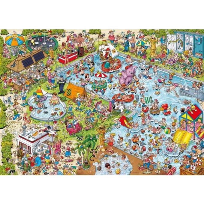 Ravensburger Ray's Comic Series Holiday resort 3: The Pool 1000 stukjes Volwassenen puzzels