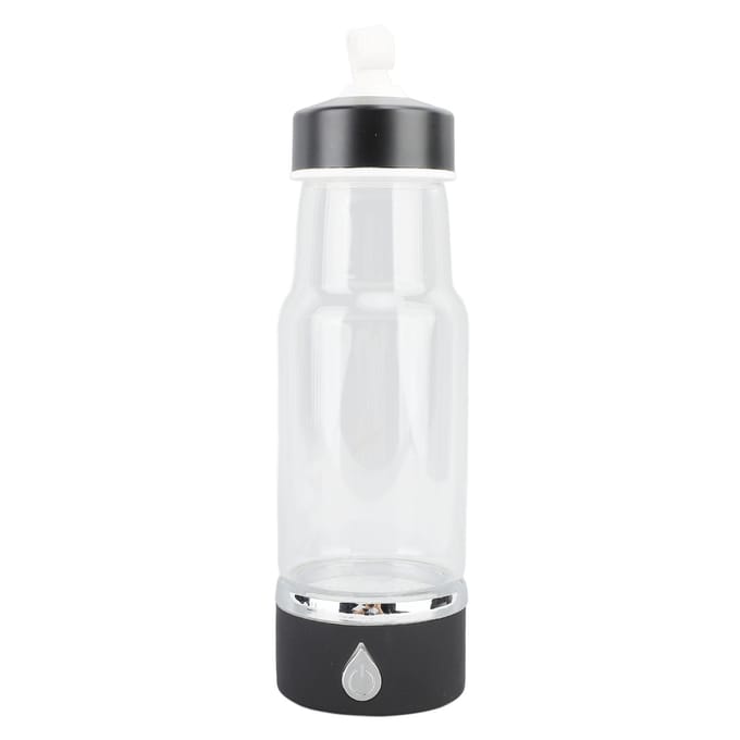 Waterfles Rijk aan Waterstof 1000mAh Oplaadbaar 420ml PEM Technologie Draagbaar Waterstofwater L gray
