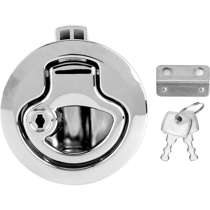 Marine Bootluik Sluiting Anti-Corrosie RV Afsluiting Veiligheidsslot met Sleutels gray