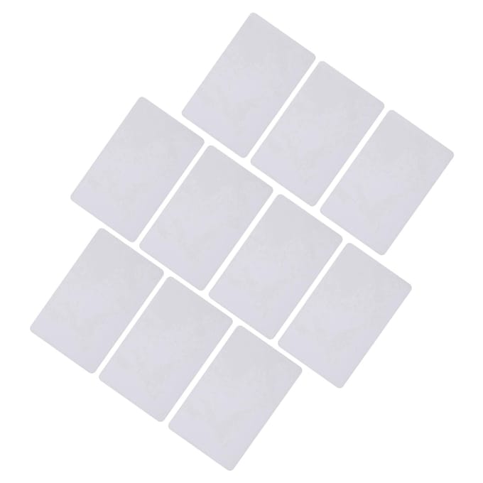 Lot de 10 cartes RFID intelligentes 13,56 MHz, bloc 0, inscriptibles, UID, modifiables white