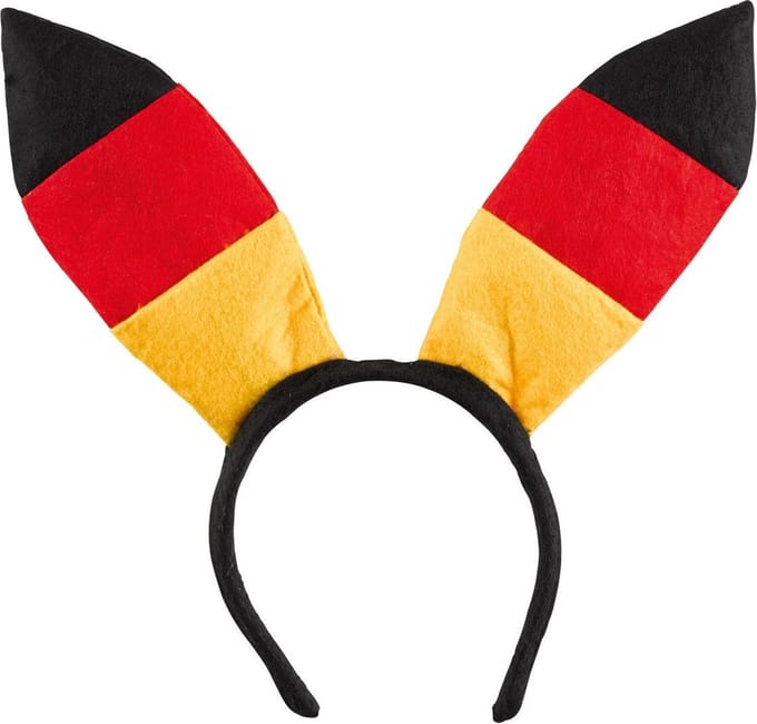 Amscan Tiara Duitsland Zwart/rood/geel One Size