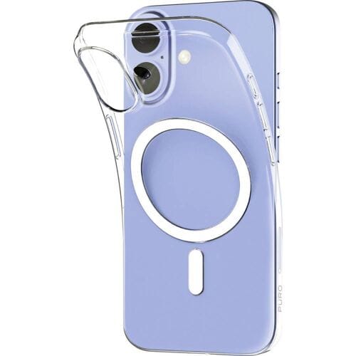 Puro 0.3 MAG Ultra-Slim TPU Case Compatible with MagSafe for iPhone 17 - Transparent