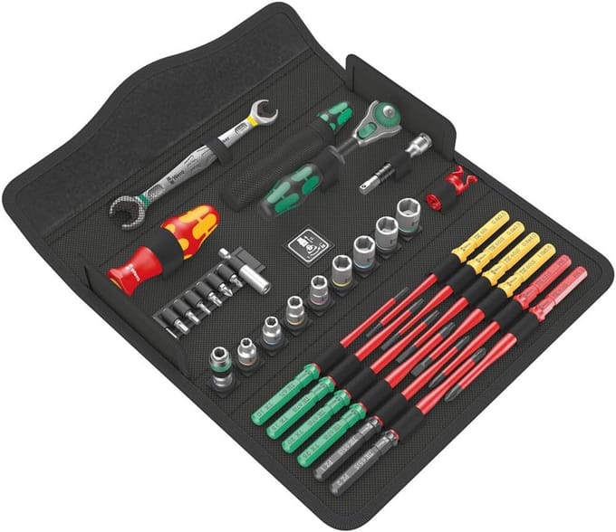 Schroevendraaierset met verwisselbare staven en ergonomische handgreep