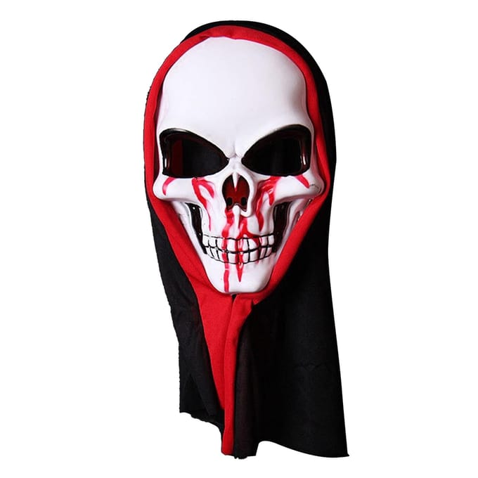 Schedelmasker Skelet Eng Spook Dood Hoge Elasticiteit Ademend Unisex Halloween Rollenspel Requisieten black