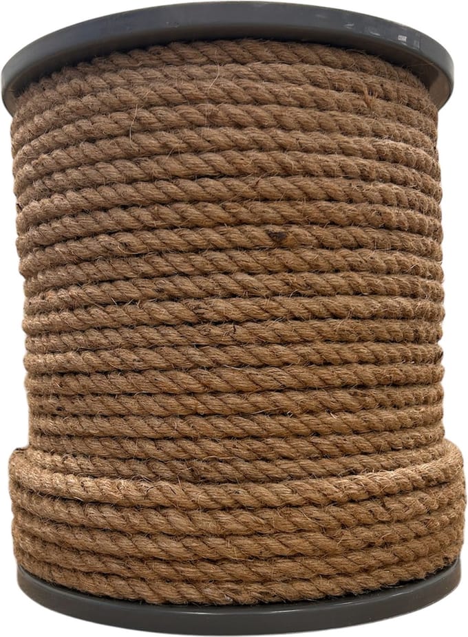 Jute Naturel – 100 meter – 10 mm – Touw - (Raamkoord)