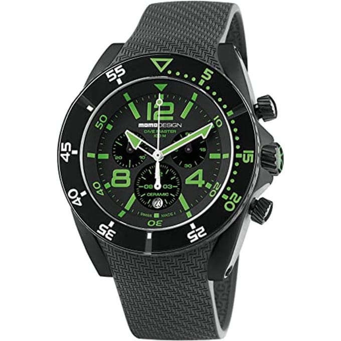 MOMO Design Dive Master MD1281BK-31 Horloge Heren 46 mm 10 ATM