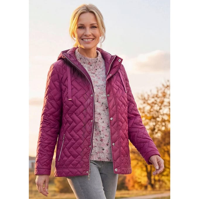 Gewatteerd jack - bordeaux - Gr. 20 van Goldner Fashion