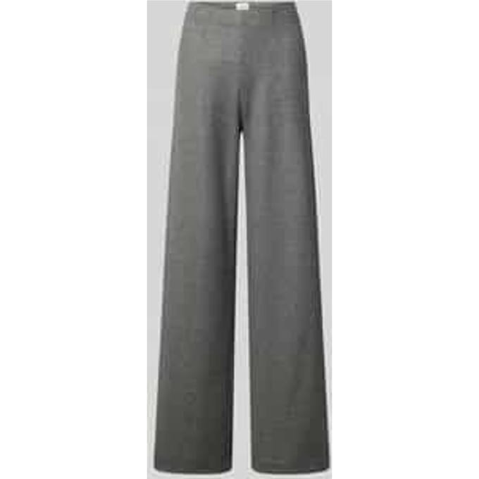 Wide leg stoffen broek met wol-aandeel model 'KIMBERLY'