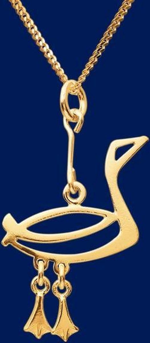AuBor ®. Hanger. Goud. De ijsduiker.