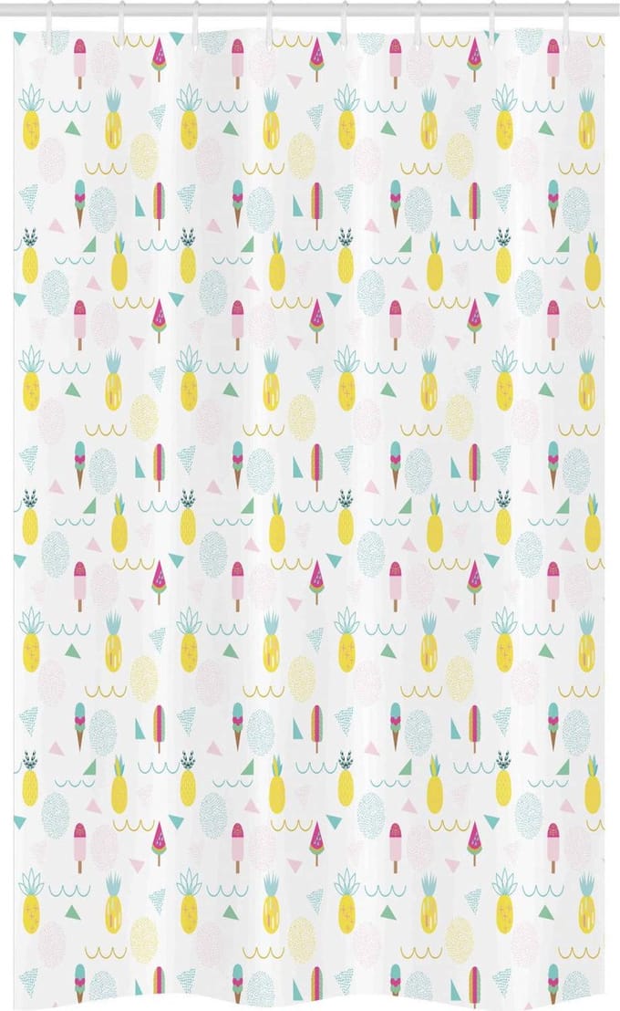 ABAKUHAUS Abstrakt Douchegordijn – stoffen, 120x180 cm, Multi