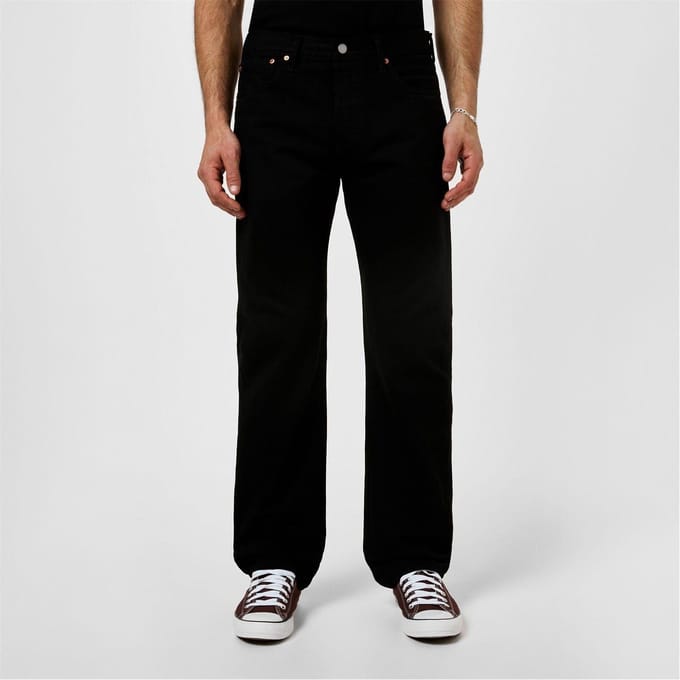Levis Heren 501 Originele Crash Courses Jeans (Zwart)