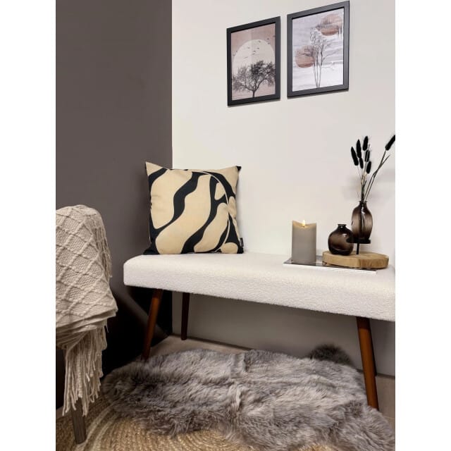 Gek op kussens! Sierkussen abstract lea | 45 x 45 cm | katoen/linnen