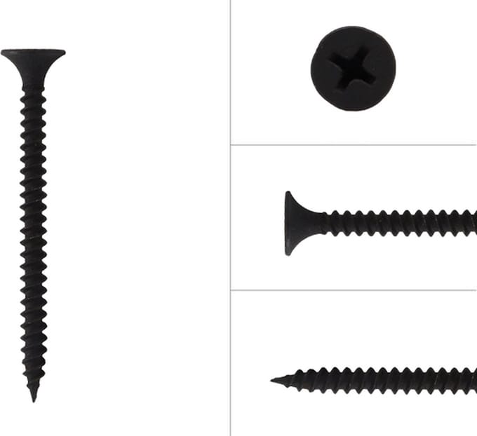 Wovar Gipsplaatschroeven Gefosfateerd Staal Fijn Draad 3.5 x 45 mm | 1000 stuks
