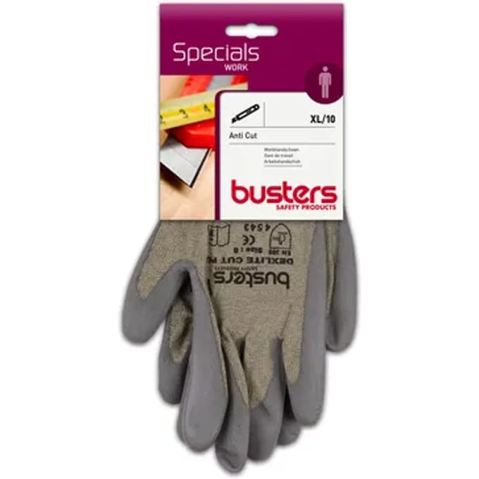 Busters Handschoenen Anti Cut Polyethyleen Grijs M10