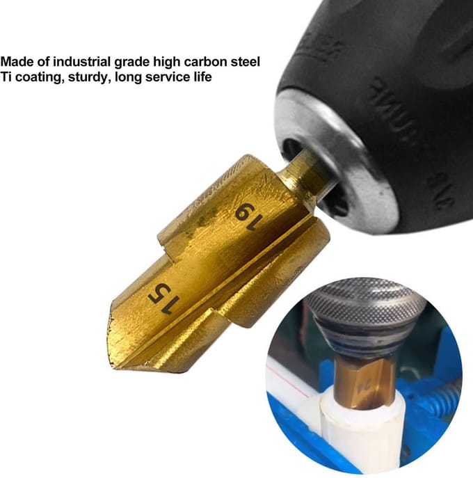 Dailygoods - PPR Lifting Drill Set - 3-in-1 Boorset met 1/4" Hex Shank voor Precisiewerk